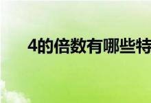 4的倍數(shù)有哪些特征（4的倍數(shù)有哪些）