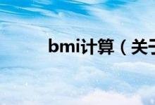 bmi計算（關于bmi計算的介紹）