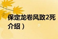 保定龍卷風(fēng)致2死（關(guān)于保定龍卷風(fēng)致2死的介紹）