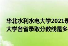 華北水利水電大學(xué)2021錄取分?jǐn)?shù)線（2021年華北水利水電大學(xué)各省錄取分?jǐn)?shù)線是多少）