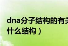 dna分子結(jié)構(gòu)的有關(guān)計算（dna分子的結(jié)構(gòu)是什么結(jié)構(gòu)）