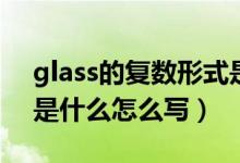 glass的復(fù)數(shù)形式是什么（glass的復(fù)數(shù)形式是什么怎么寫(xiě)）