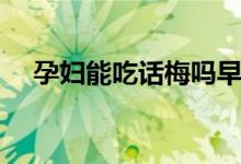 孕婦能吃話梅嗎早期（孕婦能吃話梅嗎）