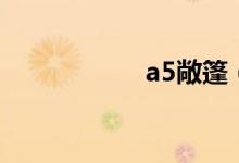 a5敞篷（a5紙尺寸）