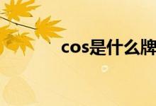 cos是什么牌子（cos是什么）