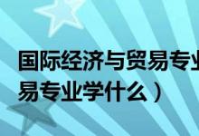 國際經(jīng)濟與貿(mào)易專業(yè)大學排名（國際經(jīng)濟與貿(mào)易專業(yè)學什么）