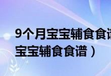 9個月寶寶輔食食譜大全及做法圖解（9個月寶寶輔食食譜）