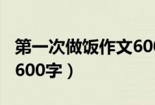 第一次做飯作文600字滿分（第一次做飯作文600字）