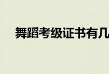 舞蹈考級(jí)證書有幾種（考級(jí)哪個(gè)最權(quán)威）