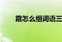 霜怎么組詞語三年級（霜怎么組詞）