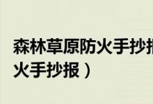 森林草原防火手抄報(bào)內(nèi)容怎么寫（森林草原防火手抄報(bào)）