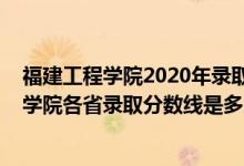 福建工程學(xué)院2020年錄取分?jǐn)?shù)線是多少（2021年福建工程學(xué)院各省錄取分?jǐn)?shù)線是多少）