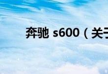 奔馳 s600（關(guān)于奔馳 s600的介紹）