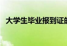 大學(xué)生畢業(yè)報(bào)到證的用途（是干什么用的）