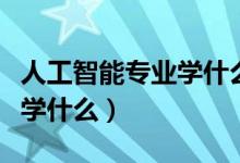 人工智能專業(yè)學(xué)什么編程語言（人工智能專業(yè)學(xué)什么）