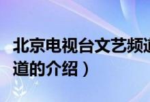 北京電視臺文藝頻道（關于北京電視臺文藝頻道的介紹）