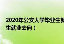 2020年公安大學畢業(yè)生就業(yè)（2022中國人民公安大學畢業(yè)生就業(yè)去向）