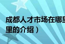 成都人才市場在哪里（關(guān)于成都人才市場在哪里的介紹）