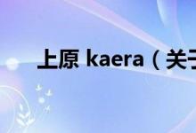 上原 kaera（關(guān)于上原 kaera的介紹）