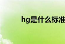 hg是什么標(biāo)準(zhǔn)代號(hào)（hg是什么）