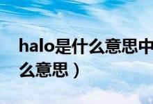 halo是什么意思中文翻譯怎么讀（halo是什么意思）