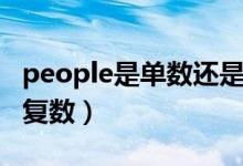 people是單數(shù)還是負(fù)數(shù)（people是單數(shù)還是復(fù)數(shù)）