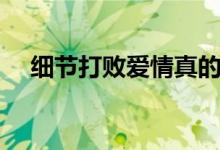 細節(jié)打敗愛情真的對嗎（細節(jié)打敗愛情）