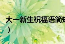 大一新生祝福語(yǔ)簡(jiǎn)短一句話（新生祝福語(yǔ)精選）