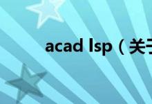 acad lsp（關(guān)于acad lsp的介紹）