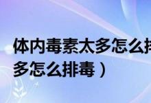 體內(nèi)毒素太多怎么排毒吃什么藥（體內(nèi)毒素太多怎么排毒）