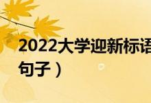 2022大學(xué)迎新標(biāo)語口號（歡迎新同學(xué)的優(yōu)美句子）