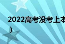 2022高考沒考上本科怎么辦（有什么好方法）