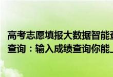 高考志愿填報(bào)大數(shù)據(jù)智能查詢系統(tǒng)（2022年高考志愿大數(shù)據(jù)查詢：輸入成績(jī)查詢你能上的大學(xué)）