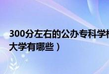 300分左右的公辦專(zhuān)科學(xué)校（2022年300分左右的公辦專(zhuān)科大學(xué)有哪些）