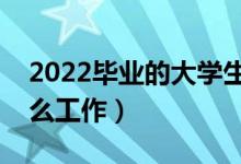 2022畢業(yè)的大學生就業(yè)方向有什么（能做什么工作）