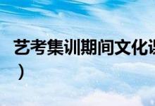 藝考集訓(xùn)期間文化課怎么辦（如何兼顧文化課）